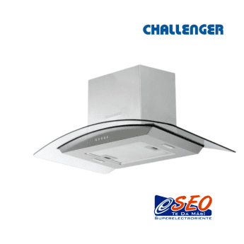 Campana Isla Challenger 60Cms Vidrio/CX4660
