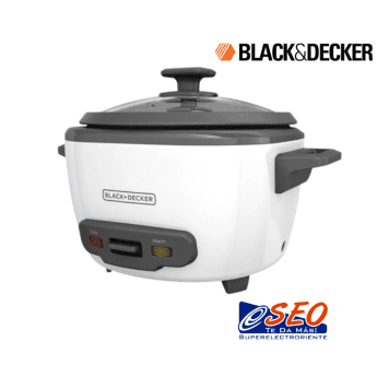 Olla Arrocera Black+Decker, 14 Tazas Tapa Vidrio y Vaporera/RC514