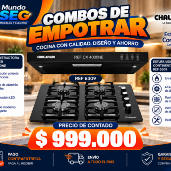 Combo de Extractor y Estufa de Empotrar/6309-CX4000NE