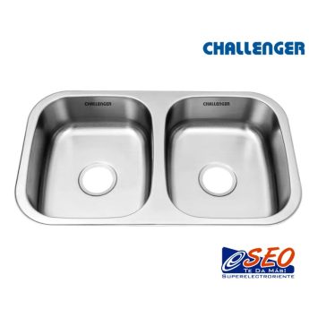 Lavaplatos de Submontar Challenger Doble Acero Inoxidable 76cm/LV 3781