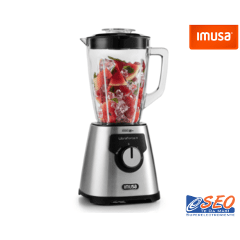 Licuadora IMUSA Ultraforce +, 2 velocidades, 1000W, Vaso de Vidrio 2.2L