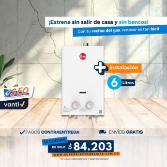Calentador Rheem TF 6 Litros Mecánico/74667