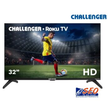 Televisor CHALLENGER LED 32" HD ROKU TV Bluetooth WIFI/32CR14